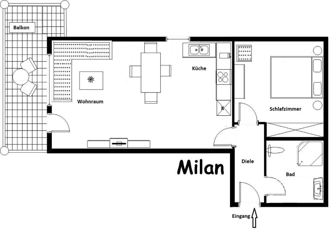 Ferienwohnung Milan オーバーマイゼルシュタイン エクステリア 写真